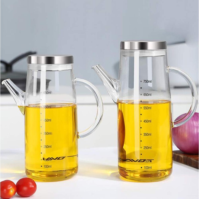 Olivenöl Spender Flasche, Speiseöl Essig für Küche, Grill, Pasta, Salate