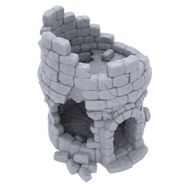 EnderToys Ruined Town Tower by Makers Anvil, 3D Printed Tabletop RPG Scenery and Wargame Terrain for 28mm Miniatures