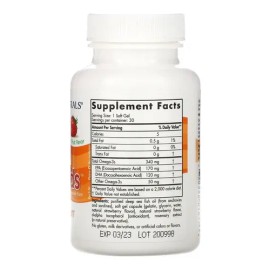 Nordic Naturals Omega 3 Para Niños 30 Cápsulas Masticables Sabor Fresa Aceite De Pescado EPA DHA                                                      