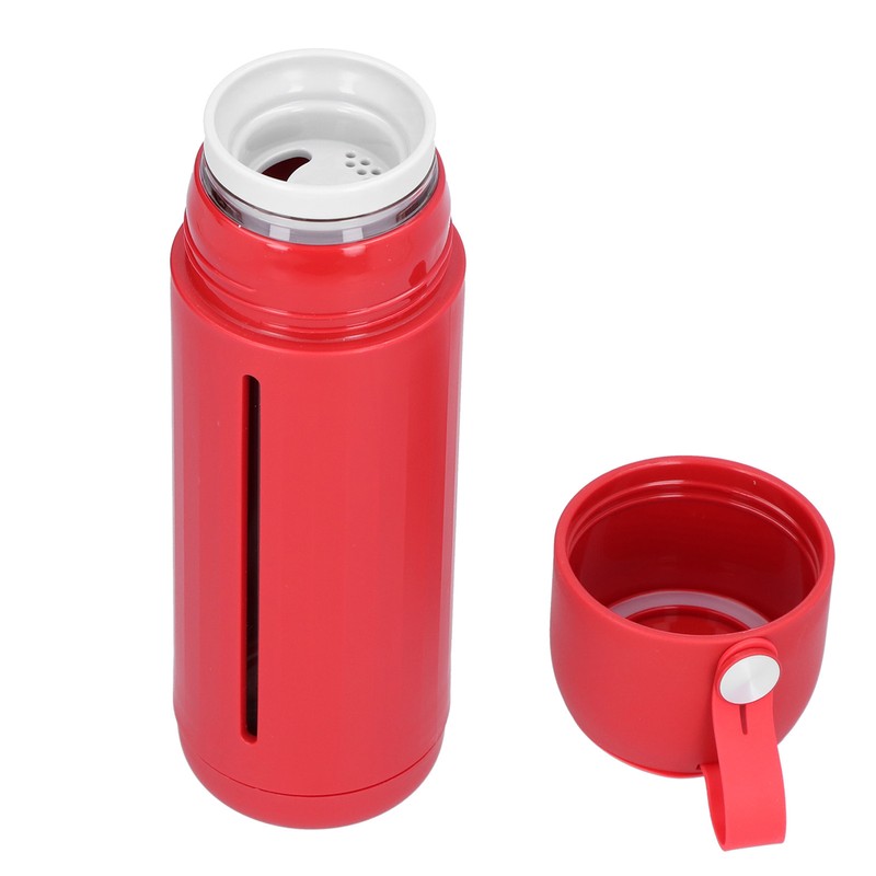 310ml Glass Cup with Lid Portable Dual Purpose Water Mug
