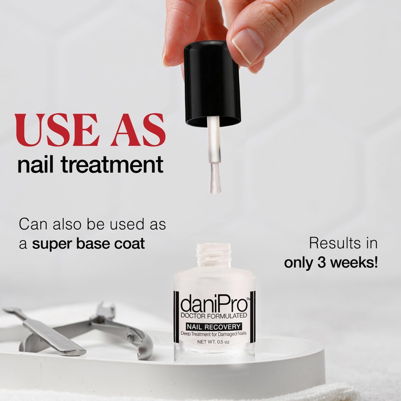 daniPro Doctor-Formulated Nail Recovery, 0.5 oz - Nail Strengthener Base