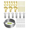 Heavy Duty Picture Hanging Kit, Wall Hanging Kit Support 10-100lbs