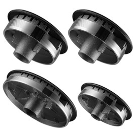 4 Cooker Hat Set Oven Gas Hob Burner Crown Gas Stove Burner Caps Flame Cap Cover for Kitchen Fit to Most Stove Handles Lid Kit Quality Metal Stove Knob, 3 Sizes