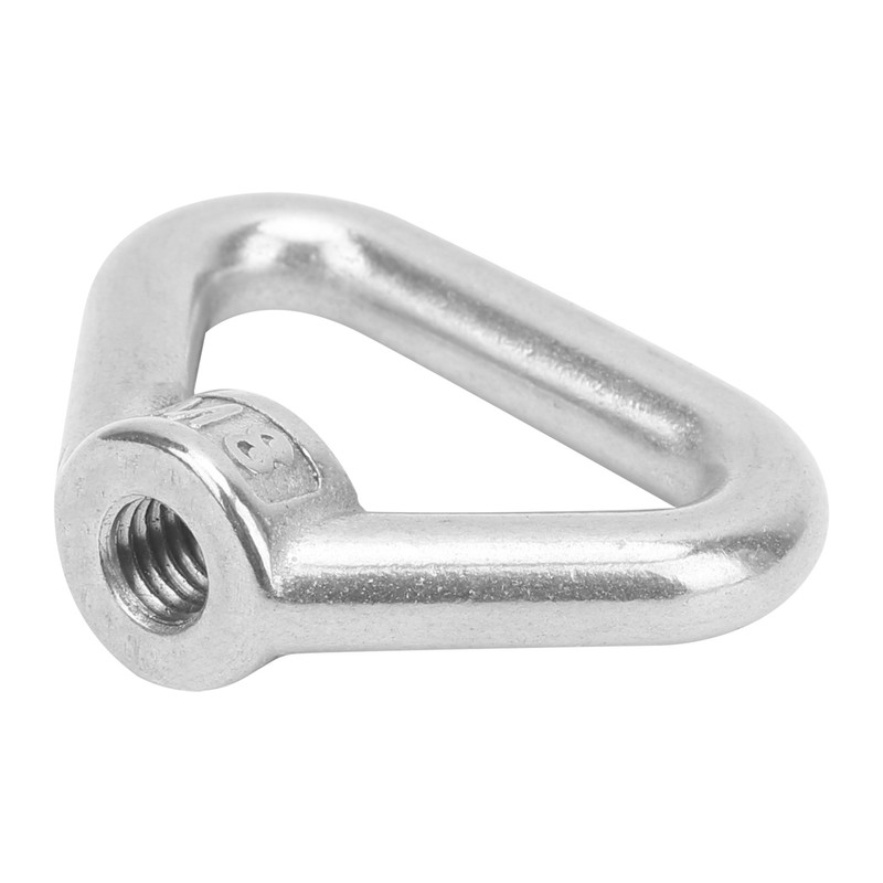 10pcs Silver Screw Nut 304 Stainless Steel Triangle Ring Nut