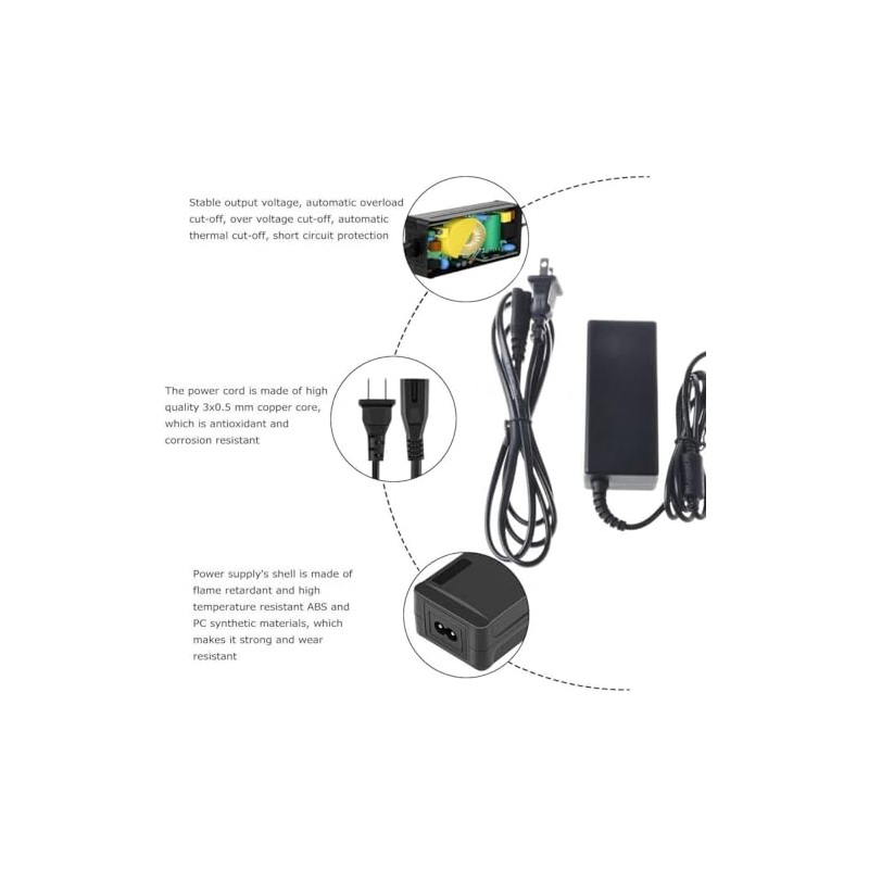 SKKSource 54.6V 3A AC Adapter Battery Charger Compatible with Emove