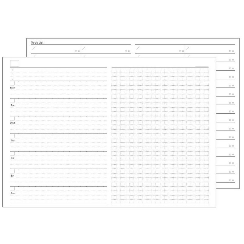 reimei藤井 System Notebook Free Weekly Schedule Left Type B5 NT245