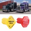 Yellow Parking Brake Knobs for Semi-Tractor, Red Trailer Compressed Air