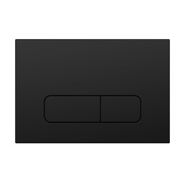Wunderbad Push Plate Compatible with Geberit Duofix Sigma/Delta/Basic, Actuator Plate for 2 Flush (Matte Black)