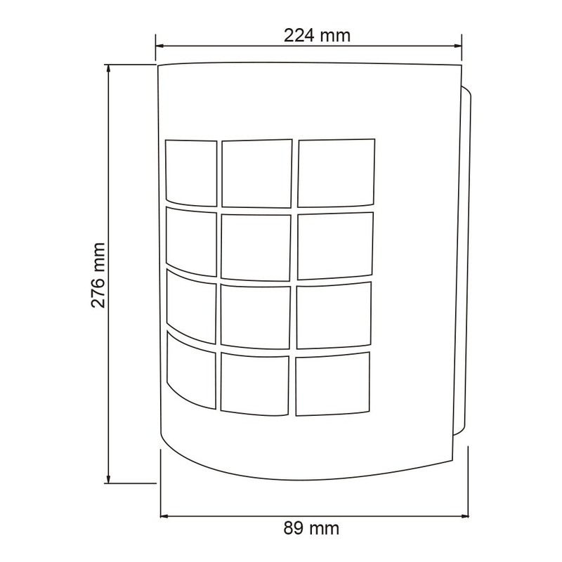 Tecnolite - Lámpara de Pared para Exterior, Color Satinado, Base