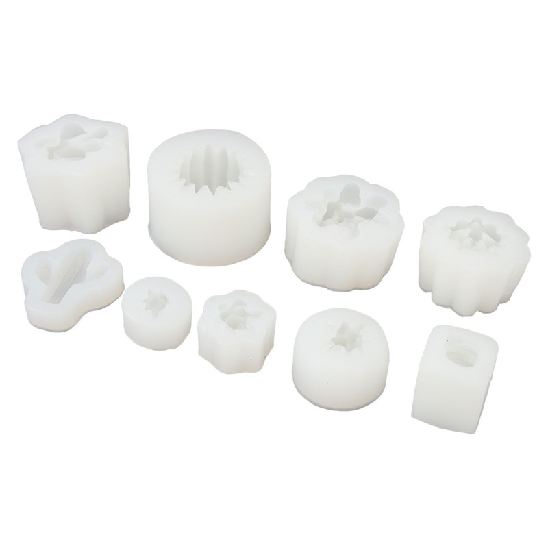 9Pcs Succulent Silicone Mold Soft Flexible Easy Release Easy to