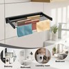 HOUSEBLISS Wall Mounted Drying Rack, Aluminum Collapsible, 88 lbs Capacity,