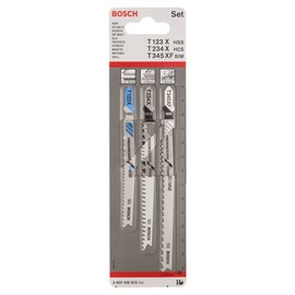 Bosch 2607010515 Jigsaw Blade T123XF/T234X/T345XF 3 Pcs