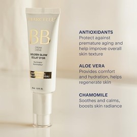 Marcelle BB Cream Golden Glow Beauty Balm, Universal Shade, Hypoallergenic and Fragrance-Free
