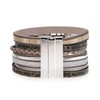 Suyi Women Wrap Bracelet Multilayered Leather Braided Bangle Wrist Cuff