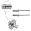 100Pcs Blinds Rivets for M4,Aluminum Blinds Rivets,Pulling Aluminum Rivets,Round Pop