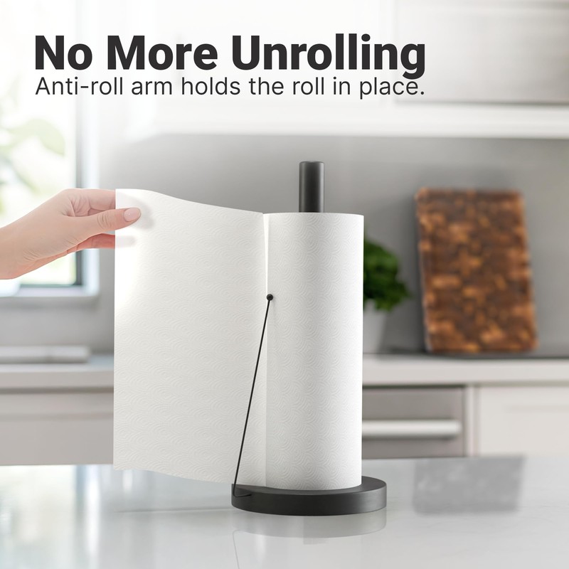 Minismus Standing Kitchen Roll Holder - Paper Roll Holder with