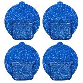 Plastic Caps for cans - Premium soda can lids - Can Cover For Standard Size Drink - Must-have Beach Accessories - Accessories for Soft Drinks - Reusable Fizz Lids - BPA Free - 4 pack (Blue Glitter)