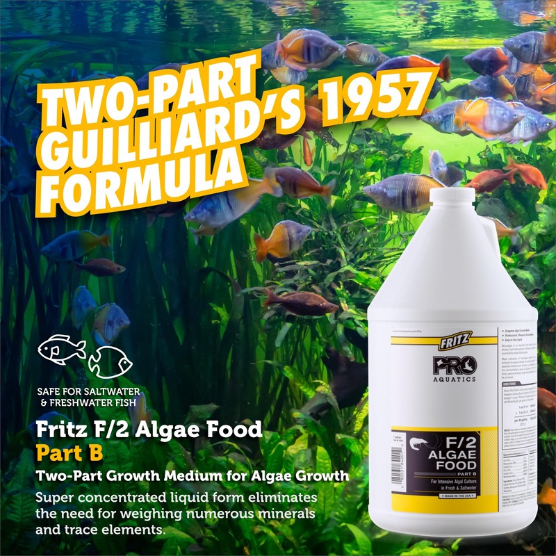 Fritz Aquatics PRO - F/2 Algae Food PTB- 1 Gallon