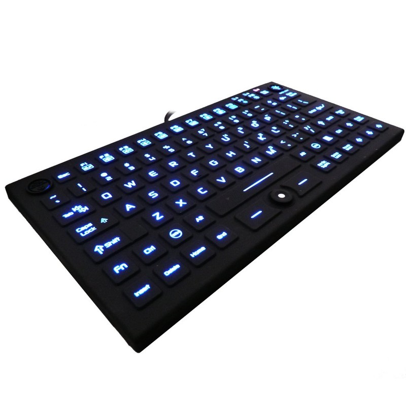 DSI Compact LED Backlit Keyboard with Integrated Mouse Button IP68