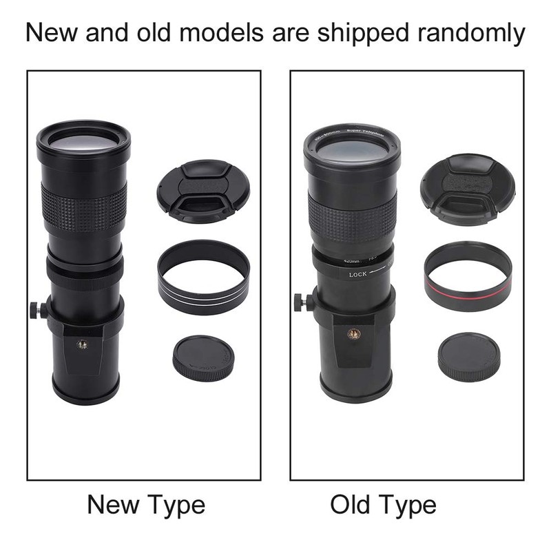 Hopcd 420-800mm f/8.3-F16 Manual Telephoto Zoom Lens T2 Mount F/8.3-16