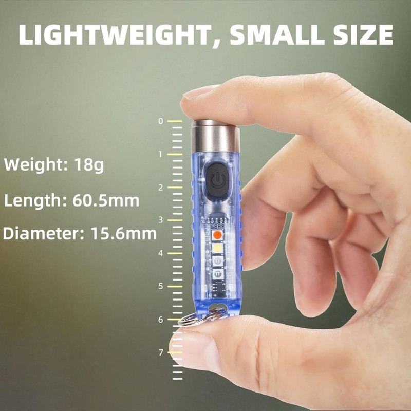 Keychain Flashlight Outdoor Portable Fast Charging Rechargeable Mini Pocket Flashlight