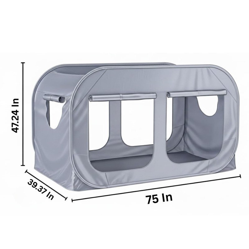 Skywin TidyFriend Twin Bed Tent, Pop-Up Privacy Canopy & Tent