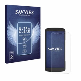 Savvies 6 Pack Screen Protector compatible with Zebra TC22 / TC27 Protection Film Clear
