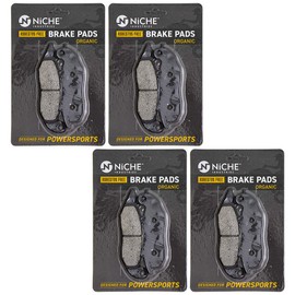 NICHE Brake Pad Set for Honda CRF250L CRF250LA CRF250RL CRF250RLA 06451-KZZ-901 Front Organic 4 Pack