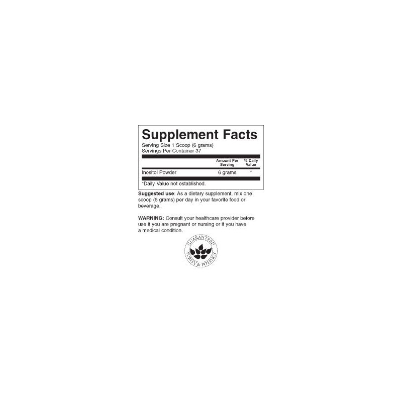 100 Pure Inositol Powder 227 Grams Pwdr