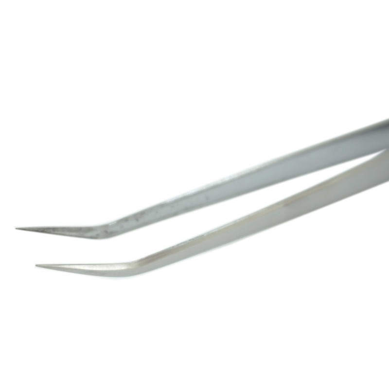 SK11 ピンセット 精密用 先細 先長 曲 150mm ST-8
