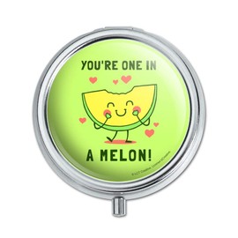 You're One in a Melon Million Funny Humor Pill Case Trinket Gift Box