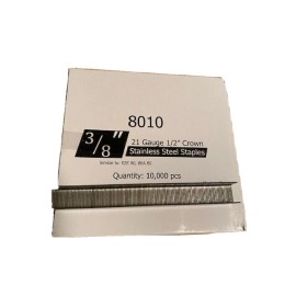 EZE Stainless Steel Upholstery Staples 80 Series 1/2" Crown 3/8" Leg Out Door