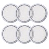 Circular Screen Vent Cover, 2-Inch Diameter, Metal Mesh, 6-Pack