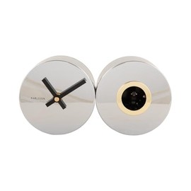 Karlsson Wall Clock Duo Cuckoo Chrome Plated (KA5789CH)