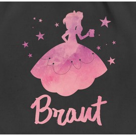 Shirtracer - Gym Bag Backpack - Stag Night Women - JGA Princess - Bride, 1 black