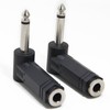 Ancable 2-Pack 1/4 Inch Right Angle TS Male to 1/4