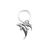 O meta[l]morphose METALMORPHOSE MTM145-06 Dolphin & Baby Sound Keyring, Silver,