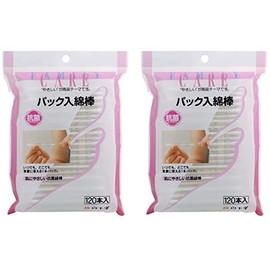 White Cross FC Cotton Swabs, Pack of 120, Set of 2