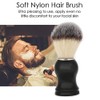 Kit Cuidado Barba Juego Brochas Afeitar Soporte Tazón Jabón Herramienta