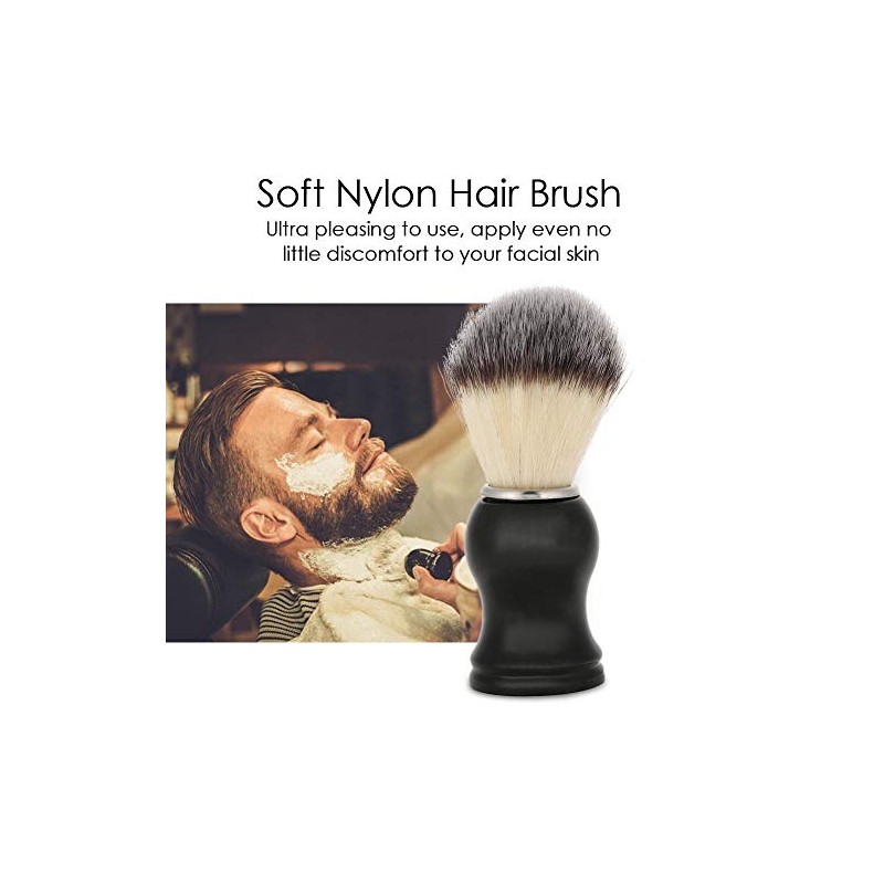 Kit Cuidado Barba Juego Brochas Afeitar Soporte Tazón Jabón Herramienta