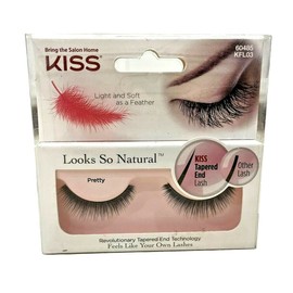 Kiss Lot Of 4 Kiss Looks So Natural False Eyelashes, Tapered End Lash Pretty KFL03