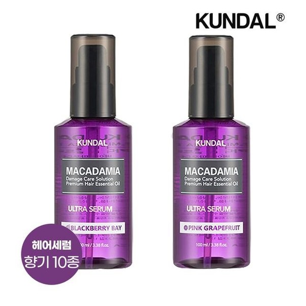 Kundal [Kundal] [Official] Kundal Macadamia Ultra Hair Serum 100ml x 2, 02) Cherry Blossom 100ml x 2