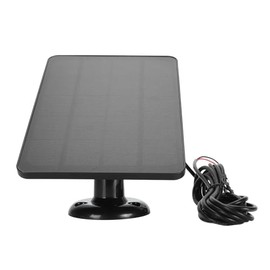 Solar Panel Camera, 10W Video Doorbell Solar Panel, 9.8 Feet Charging Cable, for Nest, for Ring Video Doorbell 2, for Video Doorbell 3 Plus (CSP4W-O-B)