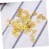 LABRIMP 1200pcs Gold Confetti Table Cloth Birthday Party Supplies Number