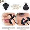 Aufwolken 6 Pcs Triangle Powder Puffs Face Soft Triangle Velvet
