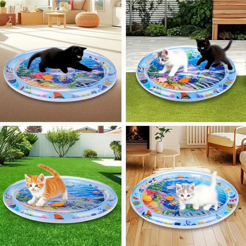 Inflatable Water Sensory Play Mat for Cats & Dogs –