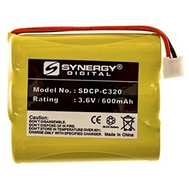 Synergy Digital Cordless Phone Battery, Compatible with AT&T-Lucent 3301 Cordless Phone Battery Combo-Pack Includes: 2 x SDCP-C320 Batteries