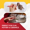 6 Pcs Pottery & Clay Sculpting Tools, Double-Sided Wooden Handle