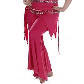 Belly Dance Spandex Yoga Pants | Pera Pants (XXL, Fuschia)