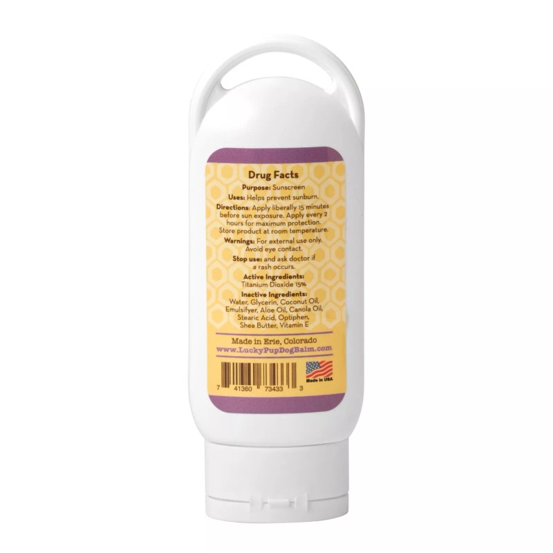 Lucky Pup SPF40 natural sunscreen for pets